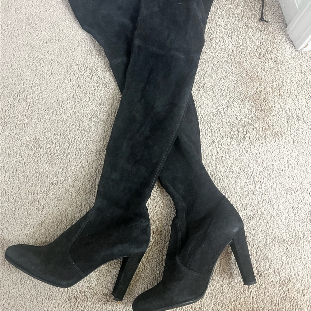 Stuart Weitzman Black Over the Knee Boots